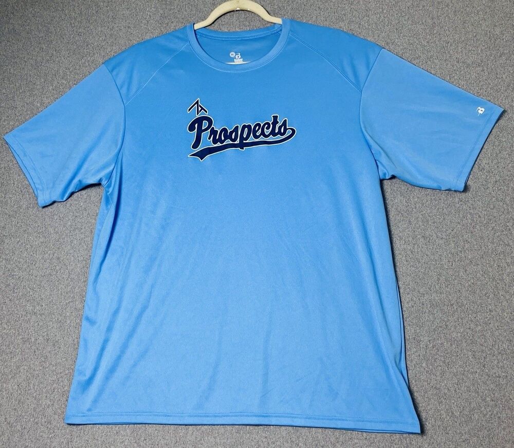 Prospects # 1 Badger Sport  Performance T-Shirt Men's Size XL Blue